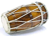 Wooden Professional Dholak With Bag - Nickel Plated Bolts & Nuts Used Goat Skin | Dholak For Festivals, Wedding, Satsang - Very Easy To Tune