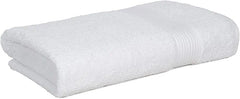 Pure Cotton White Color Bath Towel 500 Gsm | Absorbent Super Soft & Comfortable Quick Drying Bath Towel (White)