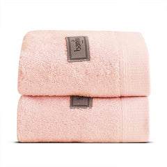 Spread Spain 100% Bamboo Face Towel 360 Gsm | Ultra Soft Absorbent, Quick Dry Towels For Facewash, Gym, Sports, Travel, Suitable For Acne Prone Skin | Pack Of 2 (Peach)
