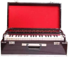 Musical Instrument Harmonium With Padded Carry Bag - 42 Keys, Multifold Bellow, 3 1/2 Octaves, Two Reeds (Base- Male), Instant Response Keyboard - No Lag Time
