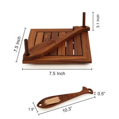 Brown Sheesham Wood Tissue Cum Toothpick Holder | Napkin Stand, Tissue Paper Holder - Tableware Table Top Holder Brown Sheesham Wood Tissue Cum Toothpick Holder | Napkin Stand, Tissue Paper Holder - Tableware Table Top Holder