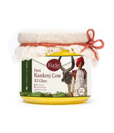 Organic Desi Kankrej A2 Pure Cow Ghee By Kudej | High In Vitamins A, D & Healthy Bilona Method Desi Ghee For Halwa | (250ml) 8.4 Ounce | Jar Pack