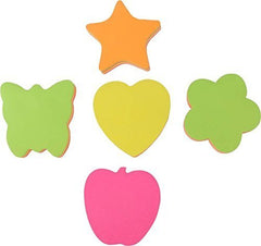 Multicolor 5 Different Shapes 1500 Sticky Note (15 X100 Sheets Per Pad), Fluorescent Paper