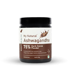 My Natural Ashwagandha, Root Powder, Fssai Certified, Pure & Natural, Reduces Anxiety & Stress, Boosts Vitality & Strength | 125gm 0.2lbs