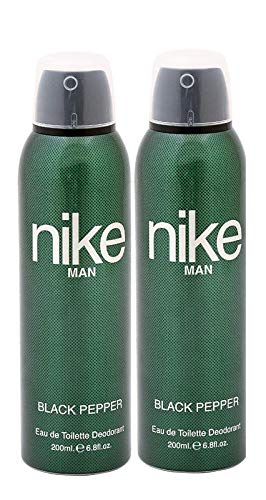 Nike Black Pepper Eau De Toilette Long Lasting Deodorant Body Spray 400m 31.5 Fl.oz. Pack Of 2 | Perfect Gift Set For Men Nike Black Pepper Eau De Toilette Long Lasting Deodorant Body Spray 400m 31.5 Fl.oz. Pack Of 2 | Perfect Gift Set For Men