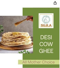 100% Pure A2 Desi Gir Cow Ghee By Sujla | Naturally Rich Taste & Aroma Desi Pure Ghee Perfect For Daily Use | (100ml) 3.3 Ounce | Jar Pack