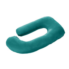 Pregnancy Pillow, G Shaped Pillow, Maternity Pillow For Sleeping - Peacock Green | Soft Pillow For Pregnant Mothers, Pillow For Pregnant Women | Removable Velvet Cover, For Pain Relief