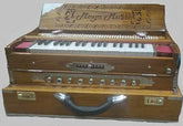 Musical Instrument Harmonium - 9 Scale Changer, 37 Italian Keys, 3 Set Of Reeds (Bass+ Male+ Female), 3 3/4 Octave | Handmade Instrument