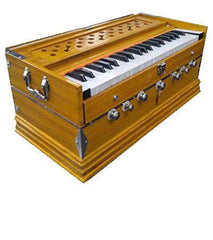 Musical Instrument Harmonium With Keyboard Cover With Lock - 7 Stopper, 39 Keys, Double Fold Bellow, Two Reeds (Bass+ Male), 3 1/4 Octave | Tuning 440 Standard Pitch