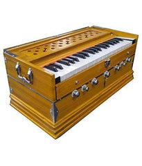 Harmonium Musical Instrument - 7 Stopper, Total 39 Keys, Two Reeds (Bass- Male), Double Bellow | Keyboard Cover With Lock, Two Side Carry Handles
