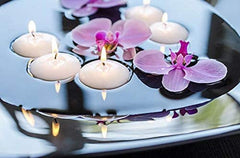 BULK BUY WHITE FLOATING CANDLES SET OF 48 | PERFECT FOR COUPLE DATE NIGHT CANDLE