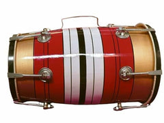 Musical Instrument Baby Dholak Drum Nuts & Bolt - Multicolor | Perfectly Symmetric Round Dholak - Dholak For Festival, Wedding, Satsang | Punjabi Dhol Drum, Housewarming Gifts