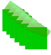 Transparent Self Sticky Note Pads, Self Adhesive Removable Perfect For Studying | 300 Sheet, Green