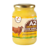 100% Pure A2 Desi Gir Cow Ghee By Umanac | Traditional Hand Churned Bilona Method Desi Ghee Good For Health | (500ml) 16.9 Ounce | Jar Pack