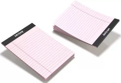 Writeup Pad For Office, Notes Writing, Premium, A5 Paper Ruled Note Pad 100 Pages (Pink) 6pcs