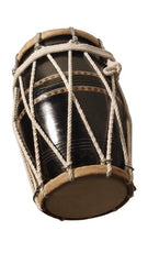 18 Bolt Tuned Sheesham Wood Pakhawaj Dholak Drum - Brown | Perfectly Symmetric Round Dholak - Mini Dholak For Festival, Wedding, Satsang | Very Easy To Tune