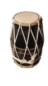 18 Bolt Tuned Sheesham Wood Pakhawaj Dholak Drum - Brown | Perfectly Symmetric Round Dholak - Mini Dholak For Festival, Wedding, Satsang | Very Easy To Tune