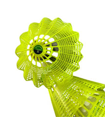 Morikus Skull 350 Nylon Badminton Shuttlecocks Birdies , For Training , High Speed Cock With Stable & Durable | Green , Pack Of 6