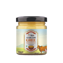 100% Pure A2 Gir Cow Ghee By Netar | Rich In Vitamins A, E Healthy Desi Danedar Ghee For Bones Health | 500ml (100ml * 5) 16.9 Ounce | Jar Pack