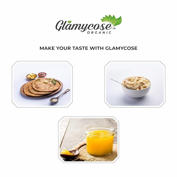 Natural Premium Desi Cow Ghee By Glamycose | High In Protein Fiber Healthy Desi Ghee For Boost Immunity | (1 Litr) 33.8 Ounce | Box Pack Natural Premium Desi Cow Ghee By Glamycose | High In Protein Fiber Healthy Desi Ghee For Boost Immunity | (1 Litr) 33.8 Ounce | Box Pack