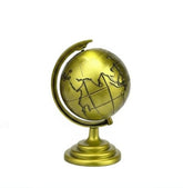 Metal Globe Idol ā Unique Desk Showpiece For Study & Office Decor, Premium World Globe Sculpture, Perfect For Modern & Vintage Spaces, Pack Of 1