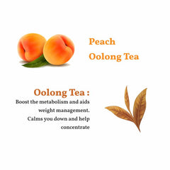 San-Cha Peach Oolong Tea - 50gm, 1.7 Ounce | Boost Metabolism Naturally & Aids Weight Management - Sweet & Fruity Notes | Low Caffeine