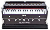 Musical Instrument Harmonium With Carry Bag - 7 Stopper, 39 Keys, Double Bellow, 2 Reeds (Bass+ Male) | Handmade Instrument