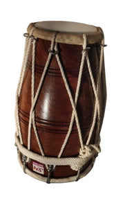 Special Sheesham Wood Dholak Drum With Padded Bag - Brown | Perfectly Symmetric Round Dholak - Dholak For Festival, Wedding, Satsang | Very Easy To Tune