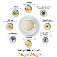 TGL Co. Mogo Mogo Green Tea - Pack Of 3 X 16 Pyramid Tea Bags, 96gm, 3.3 Ounce | Immunity Booster, Richness Of Flavors - Hot & Ice Fruit Tea | Juicy Goodness Of Mangoes - Low Caffeine