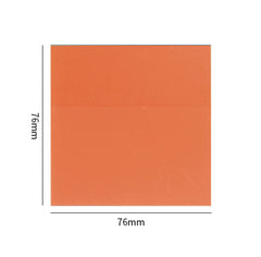 Transparent Memo Sticky Notes, 50 Sheets Sticky Pet Note, Stationery, Orange - Pack Of 3