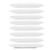 Polyester Microfiber Pillow Filler Combo, For Bedroom, Bed Pillow, King Size - 18 X 28 Inch | Neck Support, For Side, Back & Stomach Sleeper | Useful For Everyone, Washable - Pack Of 8