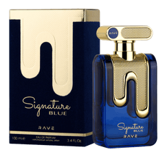 Rave Signature Blue Eau De Parfum 100ml 3.4 Fl.oz. Unisex Luxury Fragrance | Long Lasting