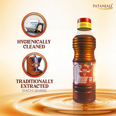 Patanjali Kachi Ghani Mustard Oil 200ml