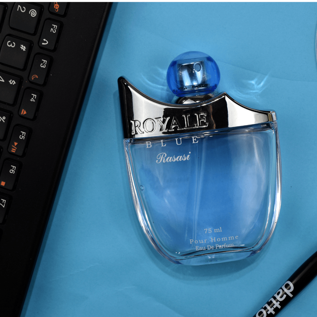 Rasasi Royale Blue Pour Homme Eau De Parfum 75ml 2.5 Fl.oz. Gift For Husband | Daily Wear Rasasi Royale Blue Pour Homme Eau De Parfum 75ml 2.5 Fl.oz. Gift For Husband | Daily Wear