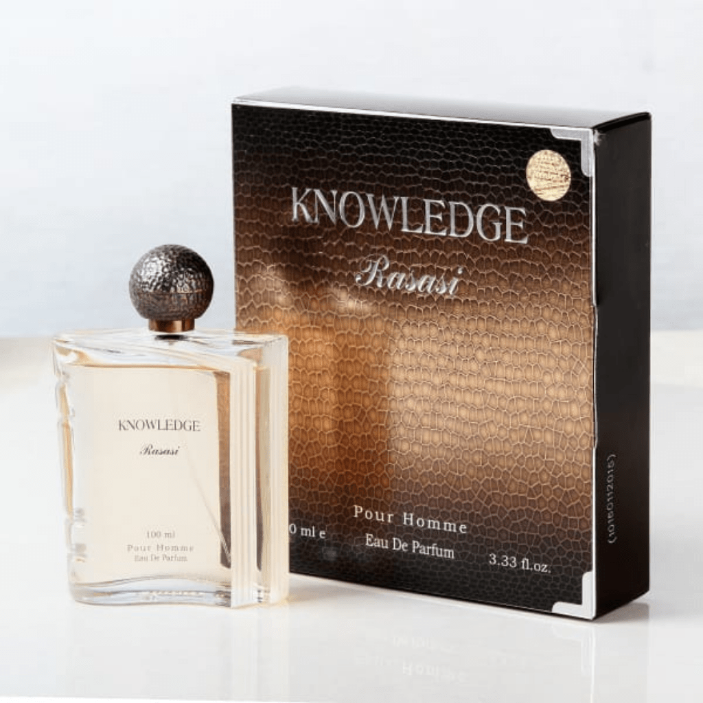 Rasasi Knowledge Pour Homme Eau De Parfum 100ml 3.4 Fl.oz. Men Fragrance | Long Lasting Rasasi Knowledge Pour Homme Eau De Parfum 100ml 3.4 Fl.oz. Men Fragrance | Long Lasting