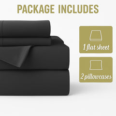 1 Single Microfiber Bedsheet With 1 Pillow Cover - 60 X 90 Inches, Dark Grey | Perfect For Home, Hostel & Gifting Lightweight, Breathable & Durable