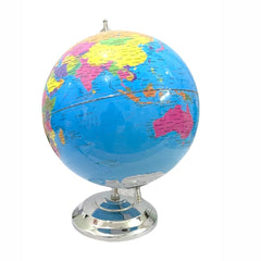 Decorative Globe - Political Globe For Home Decor Or Office Desk Accessory, Painted Iron Arc & Base, Showpiece For Living Room (Educational) Pack Of 1