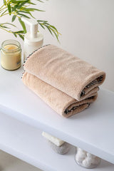 Spread Spain Microfiber Hand Towel 360 Gsm | Hand Towel For Gym & Workout Towels | Super Soft & Highly Absorbent | Set of 2 (Sand)