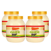 Pure Premium Buffalo Danedar Ghee By Panchamrut | Rich In Nutrients & Delicious Healthy Desi Ghee Good For Sabji | 4 Litre (1 Litr * 4) 135.2 Ounce | Jar Pack