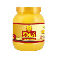 100% Natural Suhana Simla Danedar Cow Desi Ghee By Simla Dairy Industries | Good Source Of Protein Fiber Healthy Nutrients Desi Cow Ghee For Frying | (1 Litr) 33.8 Ounce | Jar Pack