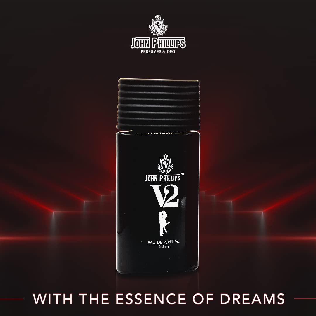 John Phillips V2 50ml 1.6 Fl.oz. & Dark Code 60ml  2 Fl.oz. Eau De Parfum For Men & Women | Pack Of 2 John Phillips V2 50ml 1.6 Fl.oz. & Dark Code 60ml  2 Fl.oz. Eau De Parfum For Men & Women | Pack Of 2