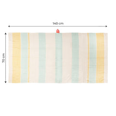 Thirsty Towel By Doctor Towels Bamboo Bath Towels 300 Gsm | Super Soft & High Absorbency Towel, Dobby Quick Dry Towels -Pack Of 3 (Green, Red & Orange)