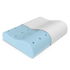 Contour Memory Foam Pillow, Orthopedic Pillow For Sleeping, Standard Size - 19 X 11 X 3.5 Inch | Cervical Pillow For Neck & Shoulder Support, Improves Posture & Spinal Alignment - Pack Of 1