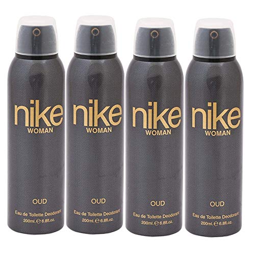 Nike Oud Eau De Toilette Deodorant Spray 800ml 27.0 Fl.oz. Pack Of 4 | Perfect Gift For Wife | Long Lasting Fragramce Nike Oud Eau De Toilette Deodorant Spray 800ml 27.0 Fl.oz. Pack Of 4 | Perfect Gift For Wife | Long Lasting Fragramce