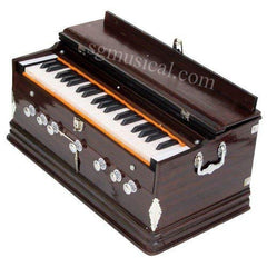 Harmonium - 7 Stopper, 39 Keys, 2 Reeds (Base-Male), Double Bellow | Two Side Carry Handles, Jaali Frame On Keys