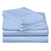 100% Microfiber Double Bedsheet With 2 Pillow Cover - 90 X 100 Inches, Light Blue | Luxury & Durability | Lightweight Fabric Suitable For Warmer Seasons & Less Chilly Nights