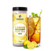Bevzilla Lemon Instant Iced Tea Mix - 400gm, 14.1 Ounce | Quick Ready In 30 Seconds - Perfect Refreshing Summer Drink | Easy To Carry Anywhere - Low Caffeine