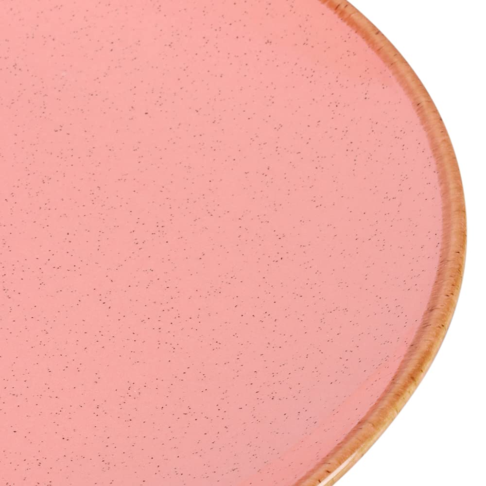 Ceramic Dinner Plates Set Of 6 Pieces - 3 Pink + 3 Blue Sprinkle Series | Ceramic Plates Set With Glossy Finish - Ceramic Dinner Plates | Set Of 6 Plates For Dinner Ceramic Dinner Plates Set Of 6 Pieces - 3 Pink + 3 Blue Sprinkle Series | Ceramic Plates Set With Glossy Finish - Ceramic Dinner Plates | Set Of 6 Plates For Dinner