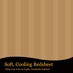 Plain Double Bedsheet For Queen Size With 2 Pillow Covers - 90 X 95 Inches, Beige | Wrinkle Resistant & Soft Skin Safe | All Season Comfort Fabric