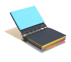 Pocket Size Spiral Sticky Note Pad With Neon Colors Sticky Notes Of Different Sizes In One Pad